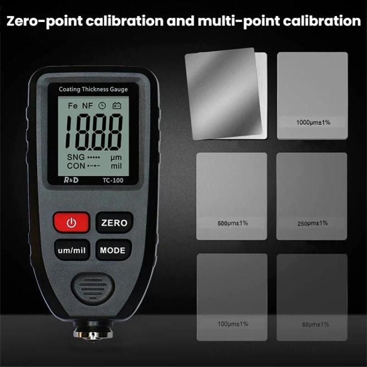R&D INSTRUMENTS TC-100 高精度塗膜厚さ計 自動車塗装膜厚測定器、TC-100