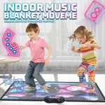ダンシングチャレンジ プレイマット ワイヤレスダンスマット デュアルプレイヤーゲームパッド、120x95cm