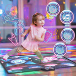 ダンシングチャレンジ プレイマット ワイヤレスダンスマット デュアルプレイヤーゲームパッド、120x95cm
