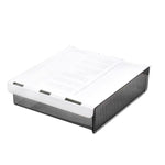 デスク下隠し引き出しオーガナイザー 文房具・オフィス用品用見えない収納ボックス、中サイズクリア、中サイズクリアブラック、大サイズクリア、大サイズクリアブラック、XLクリア