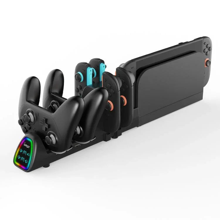 ipega 10-in-1 充電ドック Nintendo Switch 2 / Switch Joy-Con & Switch 2 Proコントローラー USBプラグバージョン、PG-SW2187