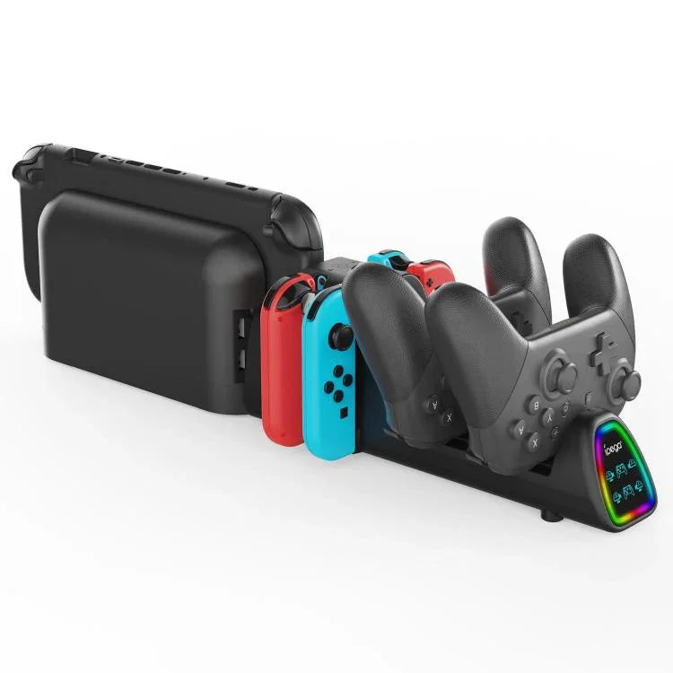 ipega 10-in-1 充電ドック Nintendo Switch 2 / Switch Joy-Con & Switch 2 Proコントローラー USBプラグバージョン、PG-SW2187