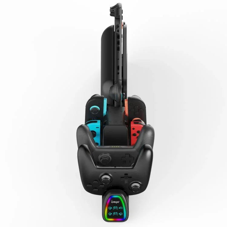 ipega 10-in-1 充電ドック Nintendo Switch 2 / Switch Joy-Con & Switch 2 Proコントローラー USBプラグバージョン、PG-SW2187