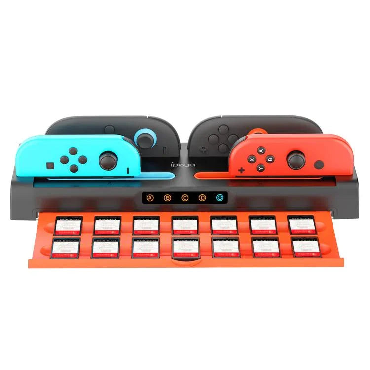 Nintendo Switch 2 / Switch Joy-Con用 Ipega 充電ドック ゲームカードホルダー、8-in-1