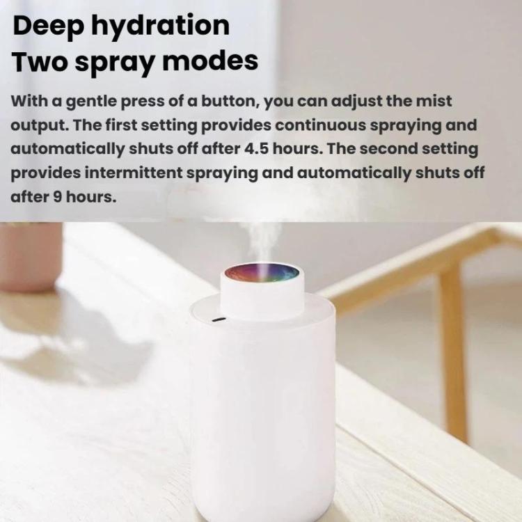 ダズルカップエア加湿器 カラフルランニングライト USBミニ加湿器 車用・家庭用、H05