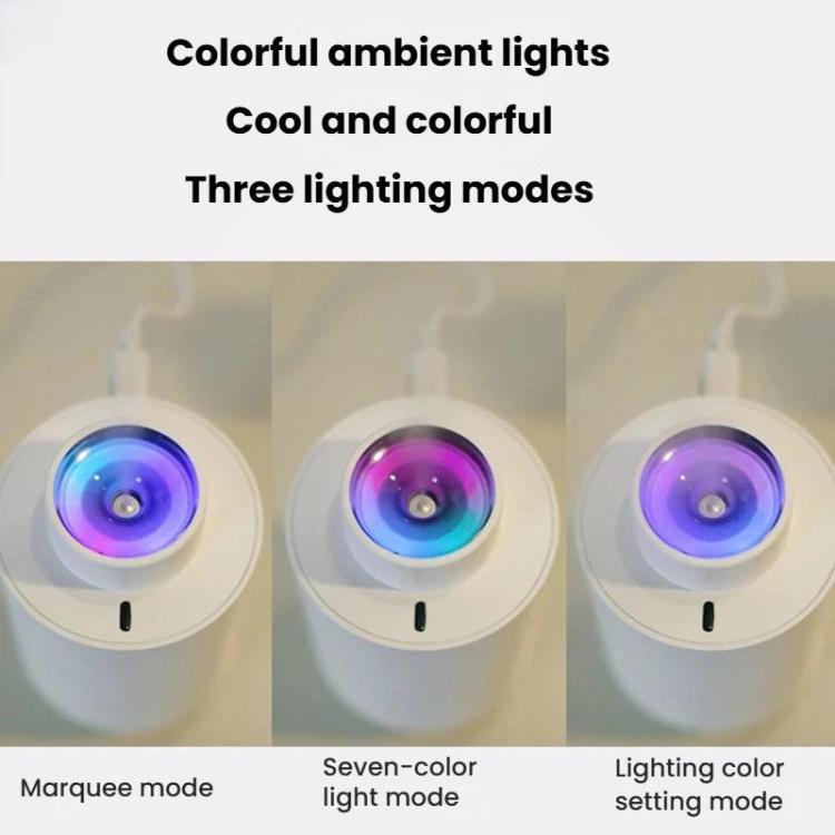 ダズルカップエア加湿器 カラフルランニングライト USBミニ加湿器 車用・家庭用、H05