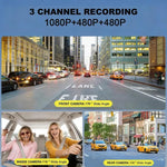 3.16インチHD 1080P赤外線ナイトビジョン車載DVR 前方＋車内（Wi-Fiなし）、前方＋車内＋後方（Wi-Fiなし）、前方＋車内＋Wi-Fi接続、前方＋車内＋後方＋Wi-Fi接続