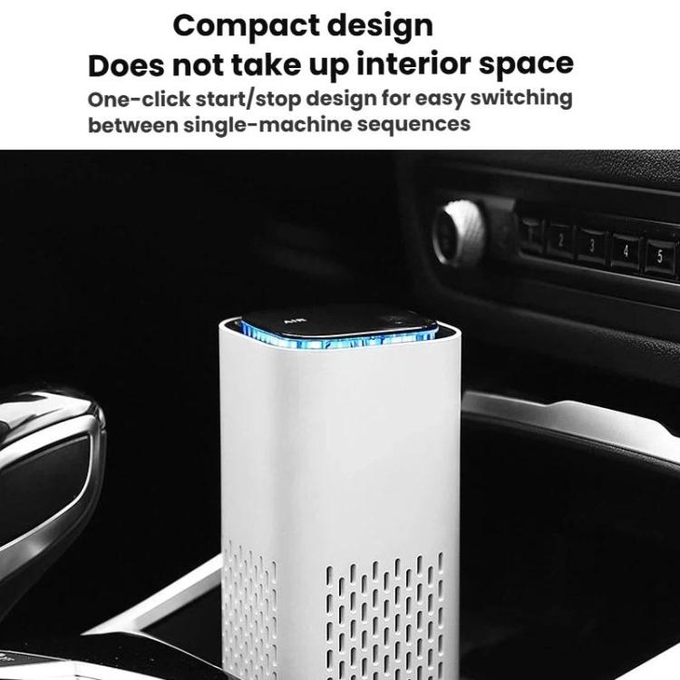 車用空気清浄機 家庭・オフィス用デスクトップ ネガティブイオン コンパクトUSB脱臭機、A1