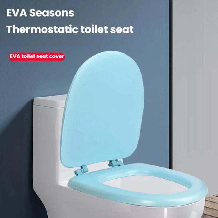 厚手 EAV トイレカバー フォーム ソフトトイレカバー、ホワイトO型、ブルーO型、ホワイトV型、ブルーV型