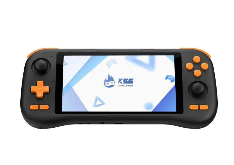 K56 レトロゲームコンソール 5.5インチタッチスクリーン Android 14 OS搭載、ES-DEフロントエンドで高速ゲームプレイ、ゲームカードなし、6+128G