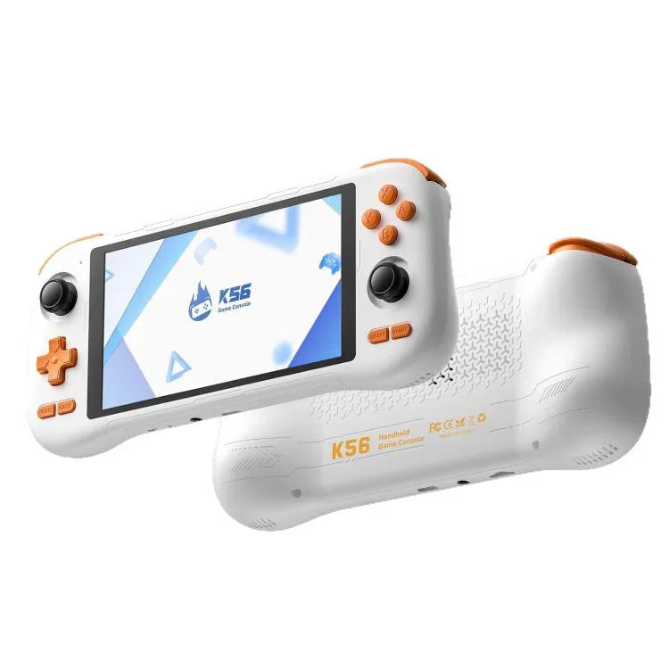 K56 レトロゲームコンソール 5.5インチタッチスクリーン Android 14 OS搭載、ES-DEフロントエンドで高速ゲームプレイ、ゲームカードなし、6+128G