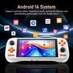 K56 レトロゲームコンソール 5.5インチタッチスクリーン Android 14 OS搭載、ES-DEフロントエンドで高速ゲームプレイ、ゲームカードなし、6+128G