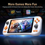 K56 レトロゲームコンソール 5.5インチタッチスクリーン Android 14 OS搭載、ES-DEフロントエンドで高速ゲームプレイ、ゲームカードなし、6+128G