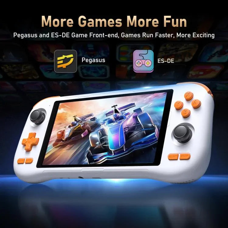 K56 レトロゲームコンソール 5.5インチタッチスクリーン Android 14 OS搭載、ES-DEフロントエンドで高速ゲームプレイ、ゲームカードなし、6+128G