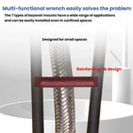 2pcs Multi-function Faucet Installation Wrench Sink Pipe Angle Valve Installation Repair Removal Tool, A Small+B Large