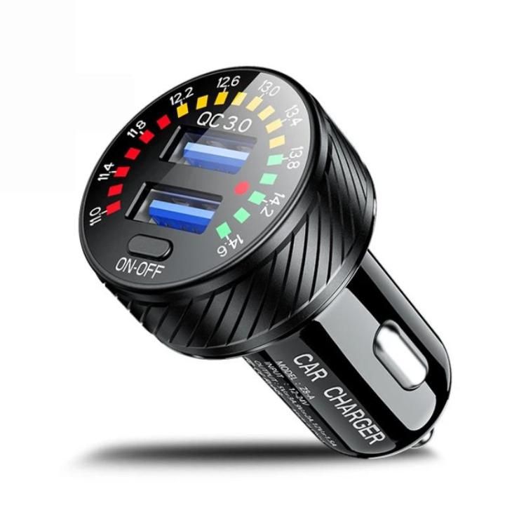 Car Cigarette Lighter LED Indicator USB Charger With Switch
