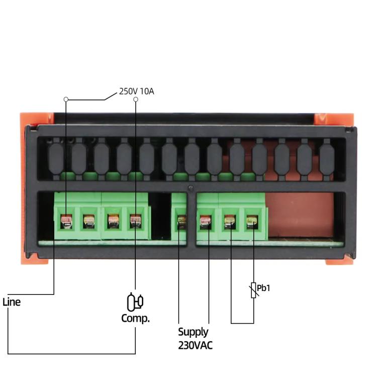 220V ETC-961 温度コントローラー 冷蔵霜取りアラーム校正機能付き、ETC-961 220V