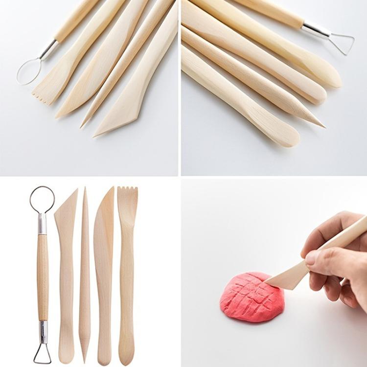 10ピース陶芸工具セット 粘土彫刻キット 初心者向け - DIYセラミック粘土アート用品