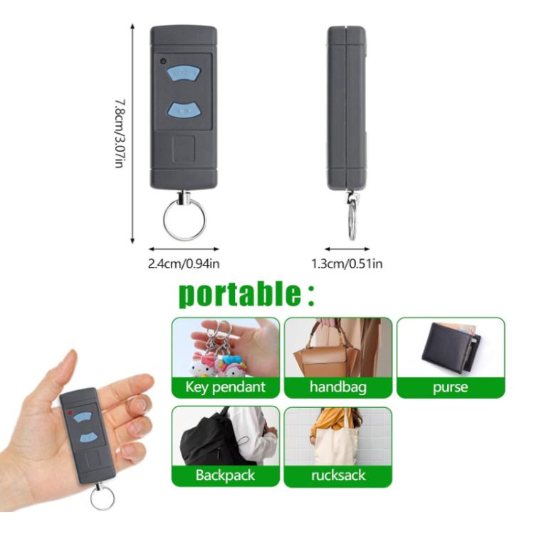 HORMANN HSE2 / HSE4 868MHz コピー用ガレージドアワイヤレスリモコン、2ボタン868MHz