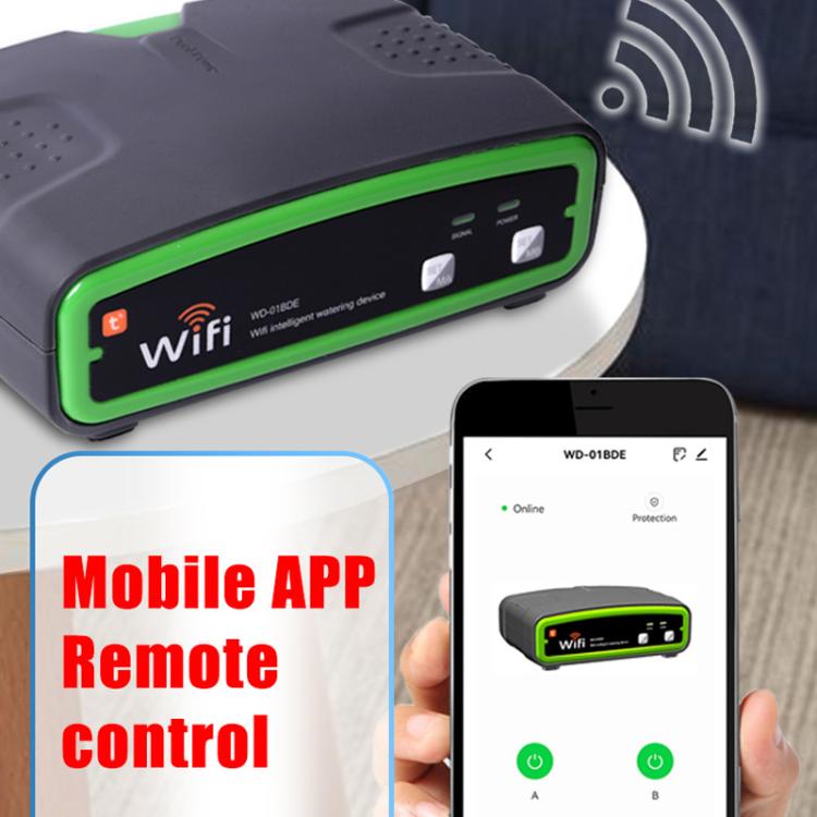 WD-01BDE WiFiスマートデュアルポンプ自動給水装置 アプリリモートコントロール灌漑システム、WD-01BDE