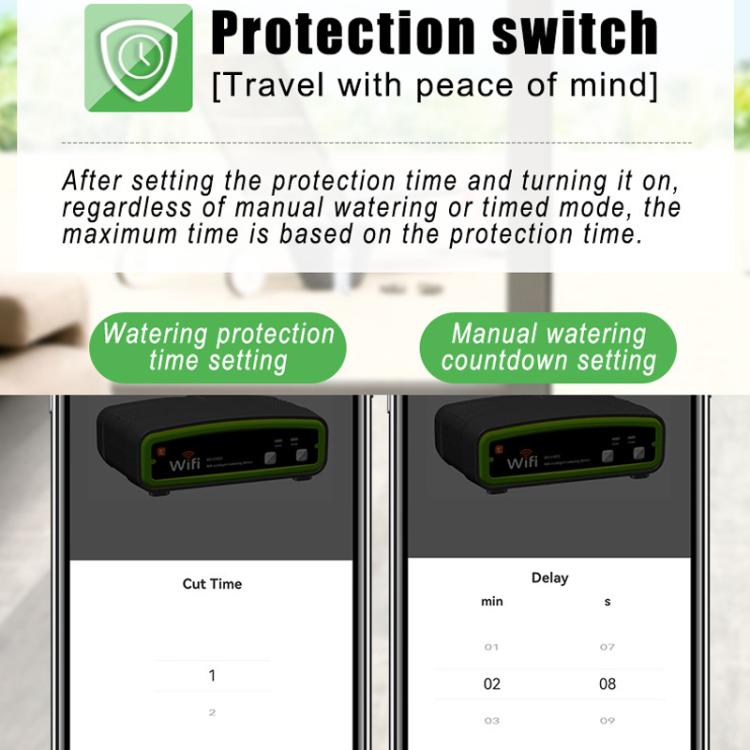 WD-01BDE WiFiスマートデュアルポンプ自動給水装置 アプリリモートコントロール灌漑システム、WD-01BDE