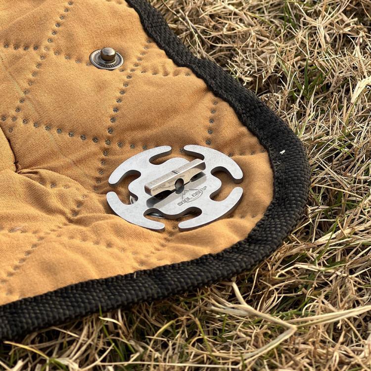 COOL CAMP 4個入り ステンレス製ロープクリップ 2-4mmキャンプロープ用ノット不要ファスナー