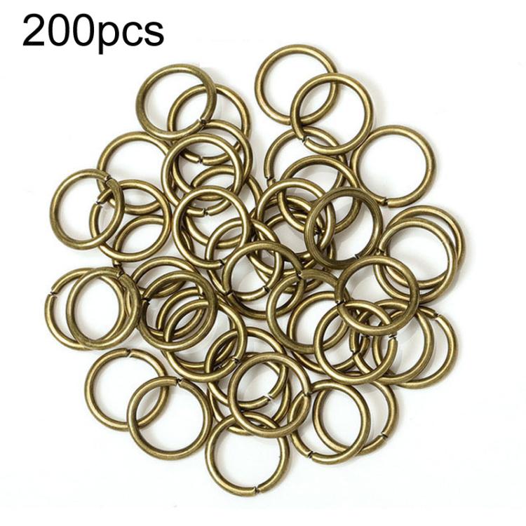 200個手作りジュエリージャンプリングDIYアクセサリー、0.5 x 3mm、0.5 x 4mm、0.7 x 5mm、0.9 x 6mm、1.0 x 7mm、1.0 x 8mm、1.2 x 9mm、1.2 x 10mm、1.2 x 12mm