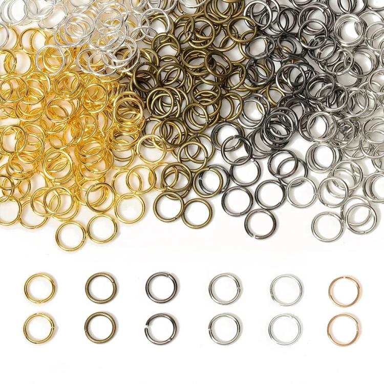 200個手作りジュエリージャンプリングDIYアクセサリー、0.5 x 3mm、0.5 x 4mm、0.7 x 5mm、0.9 x 6mm、1.0 x 7mm、1.0 x 8mm、1.2 x 9mm、1.2 x 10mm、1.2 x 12mm