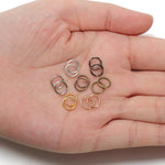 200個手作りジュエリージャンプリングDIYアクセサリー、0.5 x 3mm、0.5 x 4mm、0.7 x 5mm、0.9 x 6mm、1.0 x 7mm、1.0 x 8mm、1.2 x 9mm、1.2 x 10mm、1.2 x 12mm