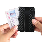 AirTag 第2世代 / AirTag 第1世代用 磁気メタルカードホルダー 電話スタンド付き、RFIDブロッキング、伸縮性リストストラップ