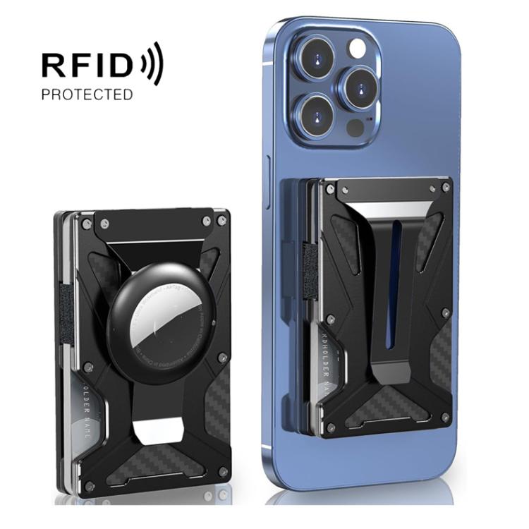 AirTag 第2世代 / AirTag 第1世代用 磁気カードホルダー RFIDブロッキング財布