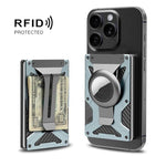 AirTag 第2世代 / AirTag 第1世代用 磁気カードホルダー RFIDブロッキング財布