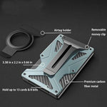 AirTag 第2世代 / AirTag 第1世代用 磁気カードホルダー RFIDブロッキング財布