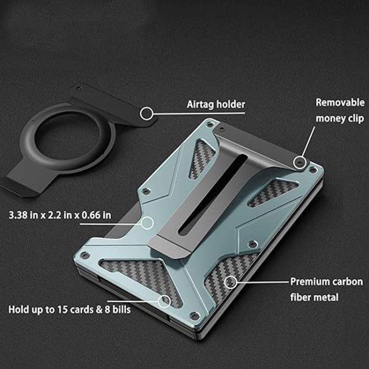 AirTag 第2世代 / AirTag 第1世代用 磁気カードホルダー RFIDブロッキング財布