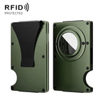 AirTag 第2世代 / AirTag 第1世代用 金属カードホルダー RFIDブロッキング財布