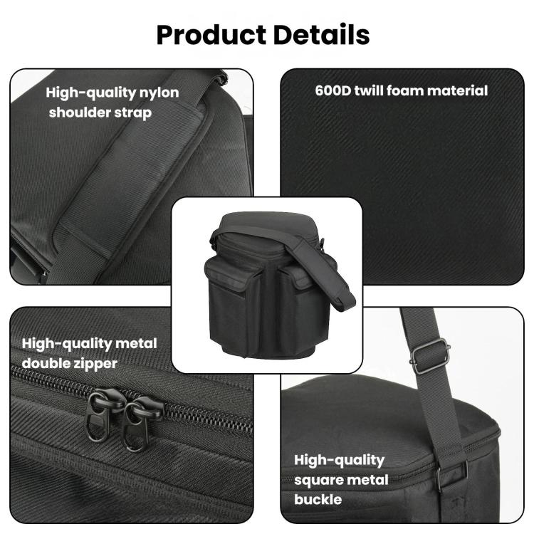 Bose S1 ProおよびS1 Pro+スピーカー用クロスボディバッグ ダブルポケットショルダーケース、クロスボディバッグ