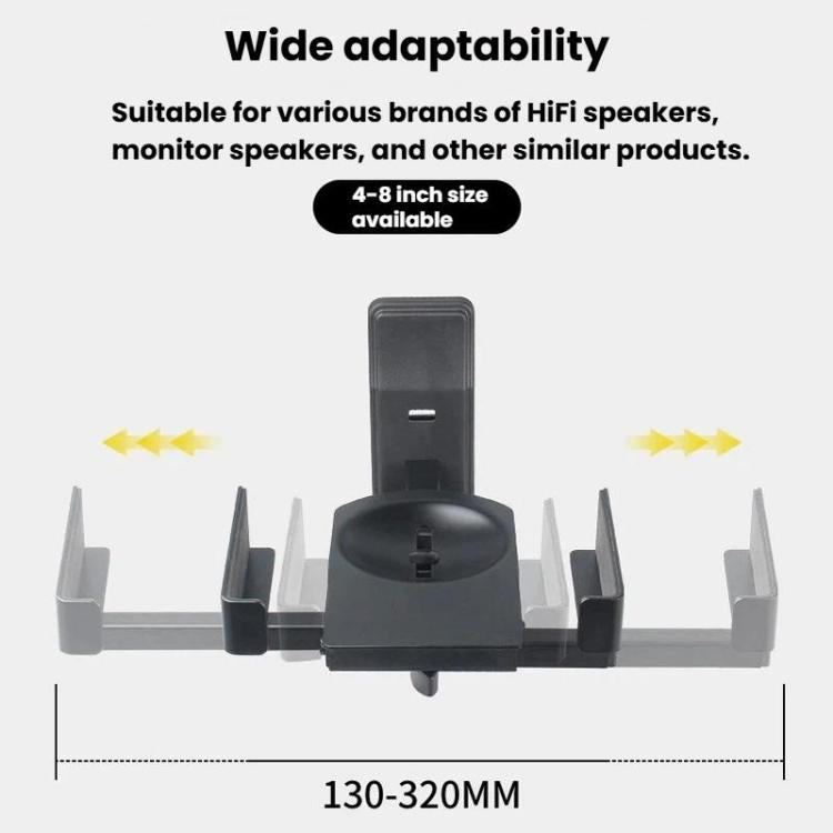 角度調整可能な壁掛けスピーカースタンド サラウンドサウンドモニタースピーカーブラケット, LKT-383, LKT-383S