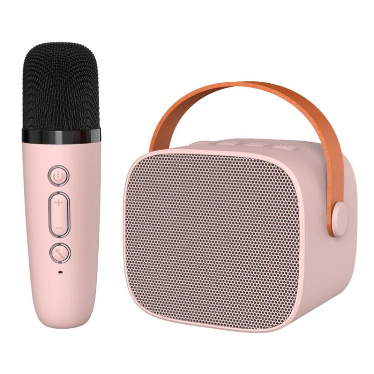取り外し可能マイク付きポータブルBluetoothスピーカー 子供・家族用カラオケセット スカイブルー二重マイク、ピンク二重マイク、ホワイト二重マイク、スカイブルー単一マイク、ピンク単一マイク、ホワイト単一マイク