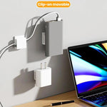 2個セット 充電器ホルダー 携帯電話充電ケーブルクリップ プラグフックオーガナイザー