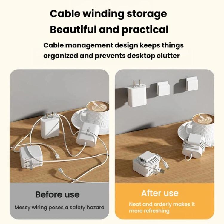 2個セット 充電器ホルダー 携帯電話充電ケーブルクリップ プラグフックオーガナイザー