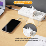 2個セット 充電器ホルダー 携帯電話充電ケーブルクリップ プラグフックオーガナイザー