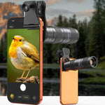 APEXEL TeleZoom 5–10X ズーム望遠レンズキット スマートフォン用 オールインワンユニバーサルクリップ付き、APL-T5-10X