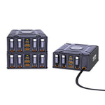 550W USB-C GaN 超高速充電 マルチポート 伸縮式ケーブルチャージャー、EUプラグ、USプラグ、UKプラグ、AUプラグ、KRプラグ