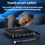 240W スマート急速充電器 磁気USB伸縮ケーブル＆マルチポート収納付き、EUプラグ、USプラグ、UKプラグ、AUプラグ、KRプラグ