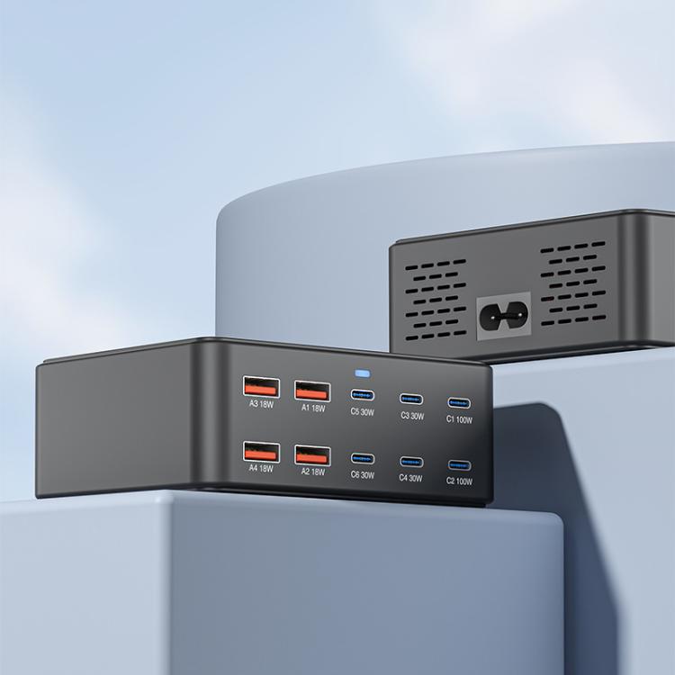330W GaN 超高速充電 マルチポートチャージャー、EUプラグ、USプラグ、UKプラグ、AUプラグ、KRプラグ