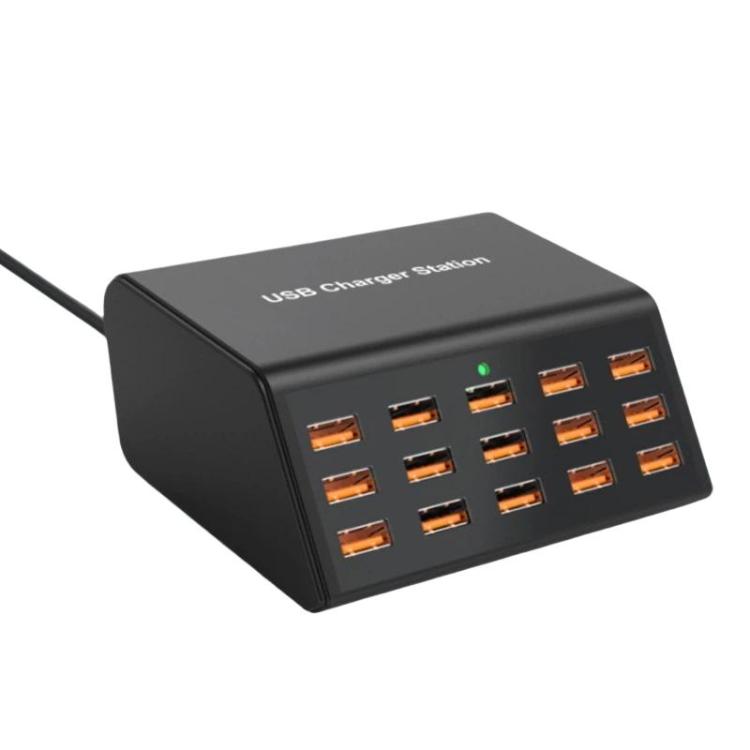 15ポート USB電源タップ スマート急速充電チャージャー、USプラグ、UKプラグ、AUプラグ、EUプラグ、KRプラグ