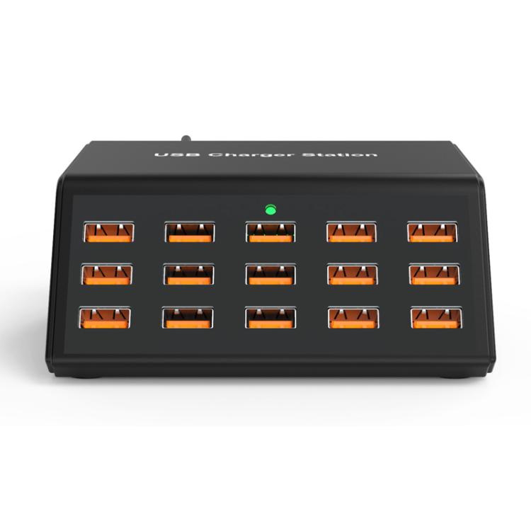 15ポート USB電源タップ スマート急速充電チャージャー、USプラグ、UKプラグ、AUプラグ、EUプラグ、KRプラグ