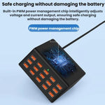 15ポート USB電源タップ スマート急速充電チャージャー、USプラグ、UKプラグ、AUプラグ、EUプラグ、KRプラグ