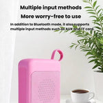 ミニレトロ Bluetooth スピーカー RGBライト付き TFカード＆Uディスク対応 デスクトップオーディオ
