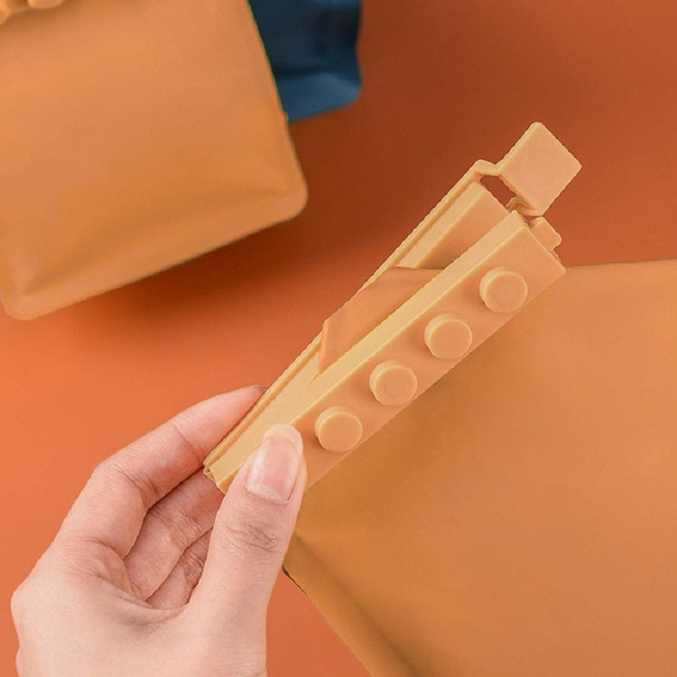 4個セット ブロック食品シールクリップ キッチン用フレッシュクリップ スナック用プラスチックバッグクリップ、シールクリップ